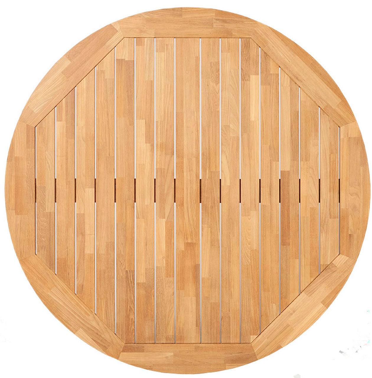 Traditional Teak I Diana Mosaic-Teak Table 145 cm, rund