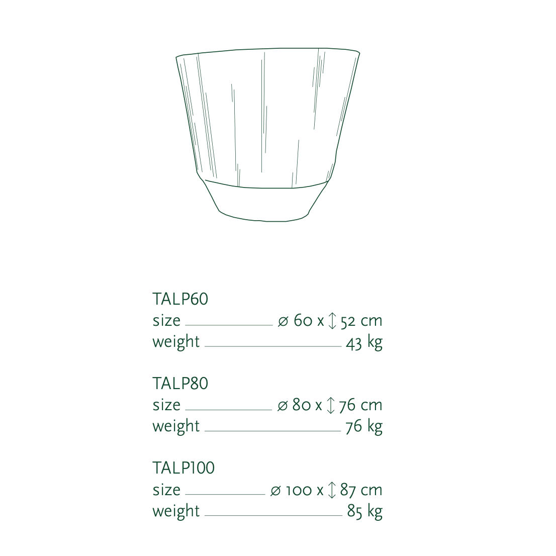 Domani Albi Pflanzgefäß Ton