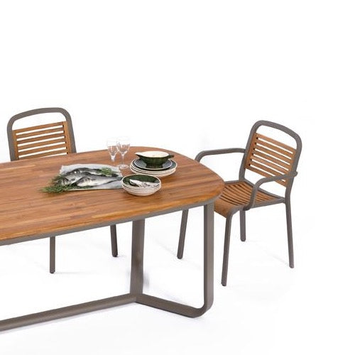 Ego Paris Teak Armlehnenstuhl Marumi