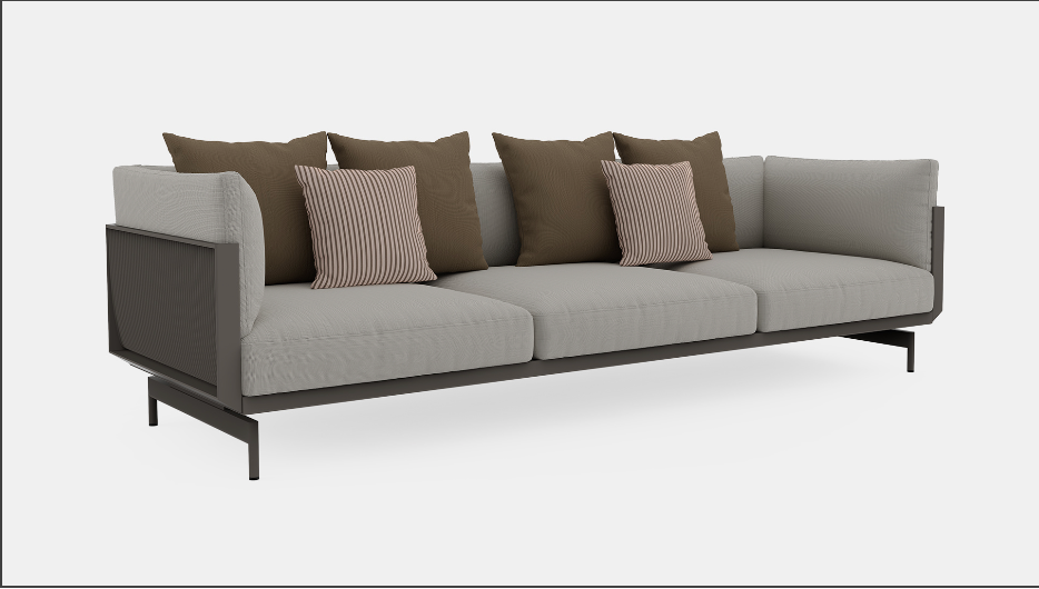 Gandia Blasco I Onde 3 Seat Sofa 267 cm
