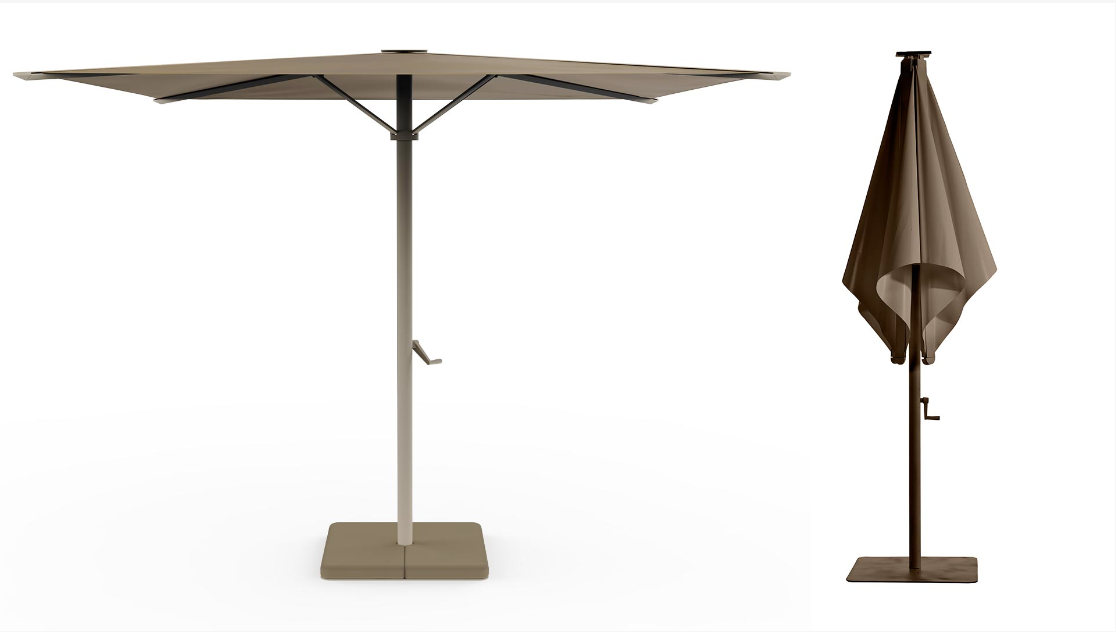 Gandia Blasco I Bali Sonnenschirm 260 cm, quadratisch