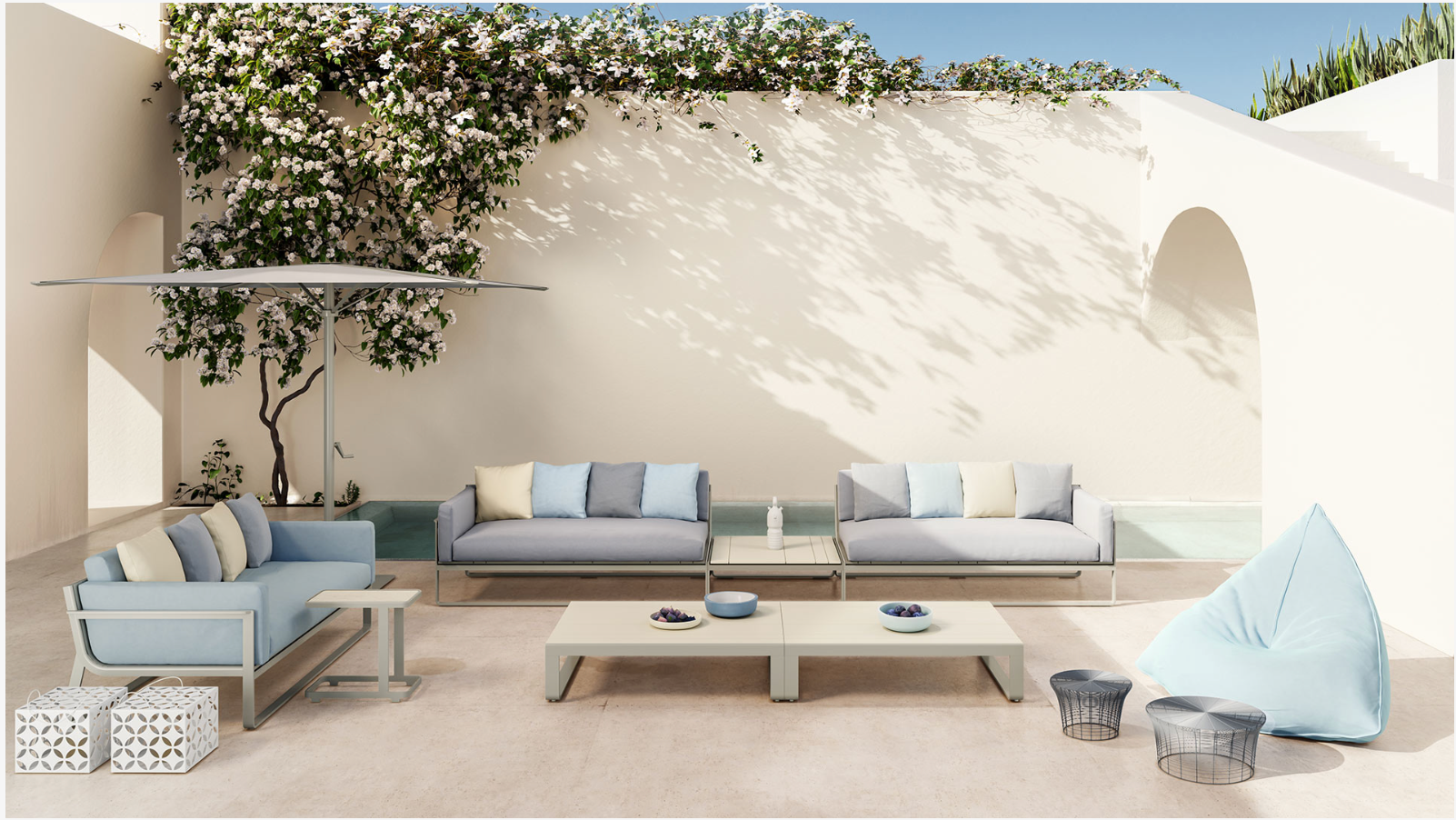 Gandia Blasco I Flat Coffee Table 90 cm, quadratisch