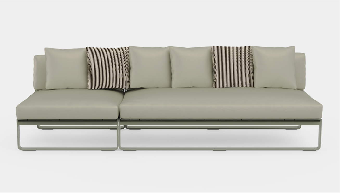 Gandia Blasco I Flat Mittelsofa Sectional 3