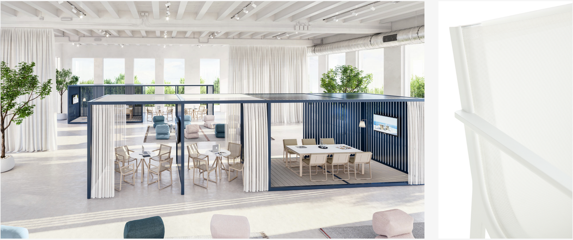 Gandia Blasco I Flat Textil Dining Chair