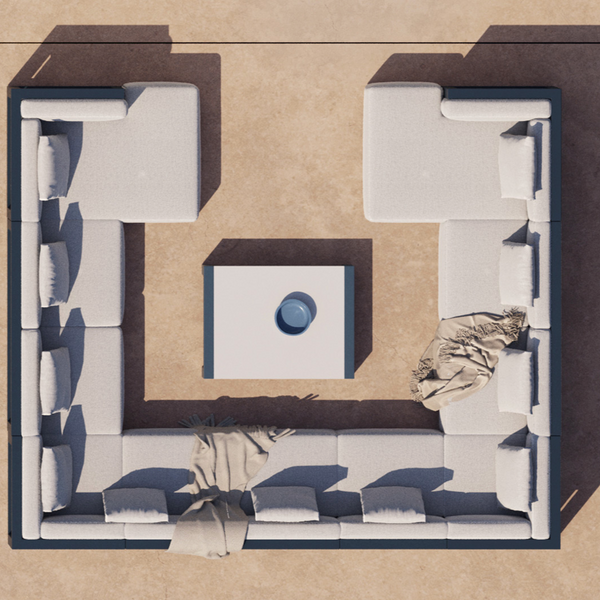 Gandia Blasco I Islablanca Loungetisch 120 cm, rechteckig