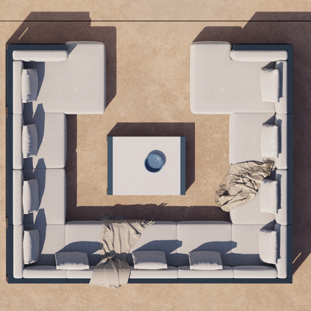 Gandia Blasco I Islablanca Chaiselongue Sectional 2, links