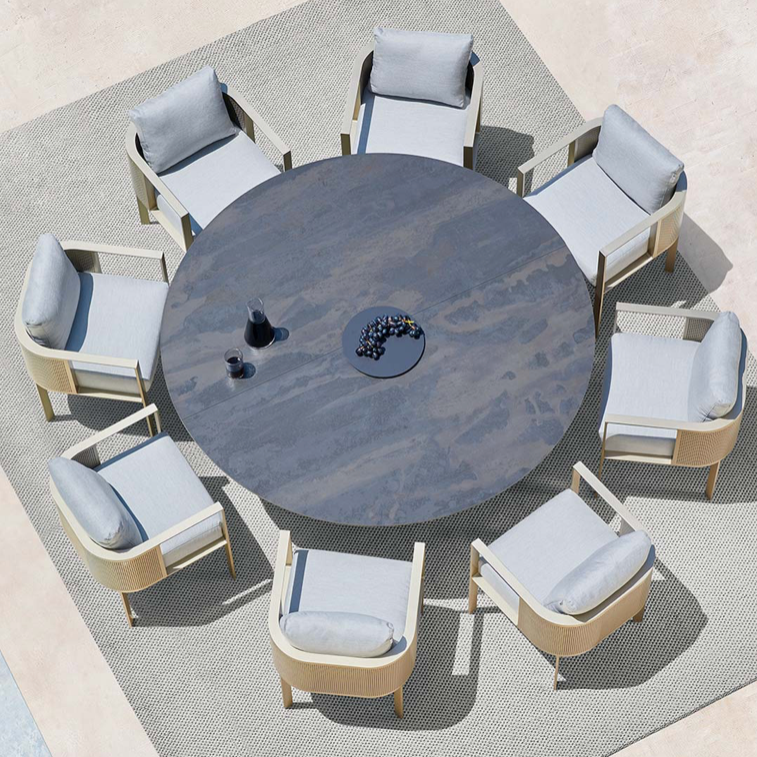 Gandia Blasco I Solanas round Dining Table 180 cm, rund