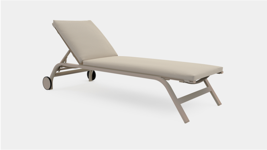 Gandia Blasco | Stack Sonnenliege mit Rollen