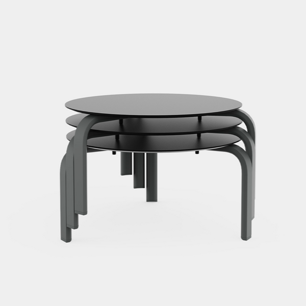 Table basse empilable Gandia Blasco Ø70 cm