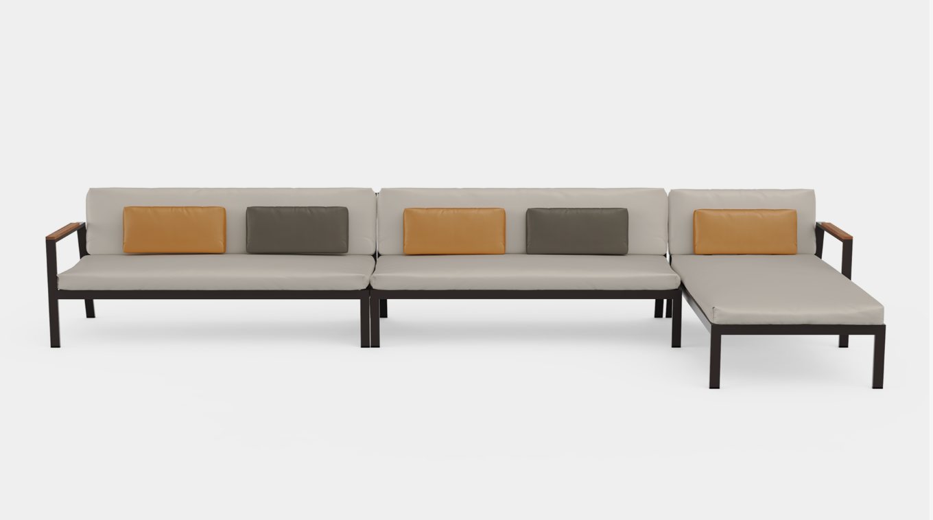 Gandia Blasco | Timeless Sectional 2 Chaiselongue rechts