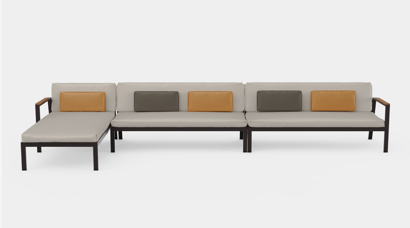 Gandia Blasco | Timeless Sectional 4 Sofa ohne Armlehnen