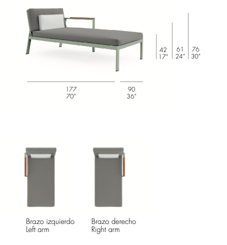 Gandia Blasco | Timeless Sectional 2 Chaiselongue links