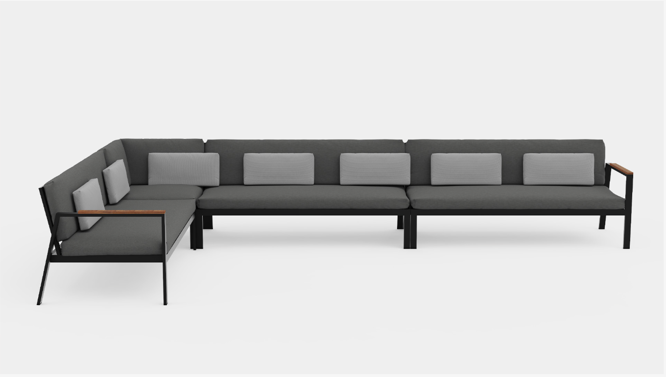 Gandia Blasco | Timeless Sectional 1 Abschlusssofa rechts