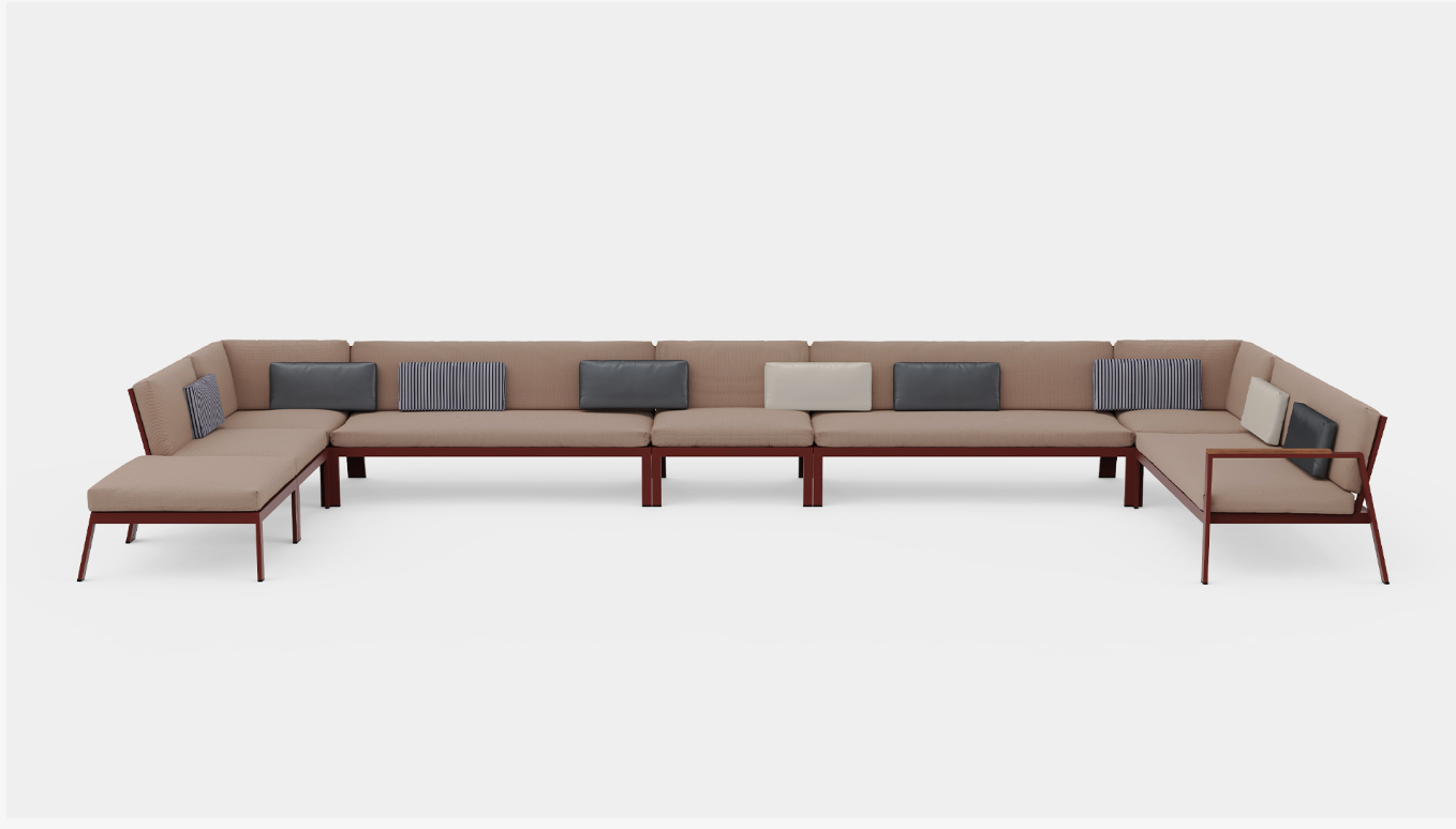 Gandia Blasco Timeless Sectional 3 middle sofa