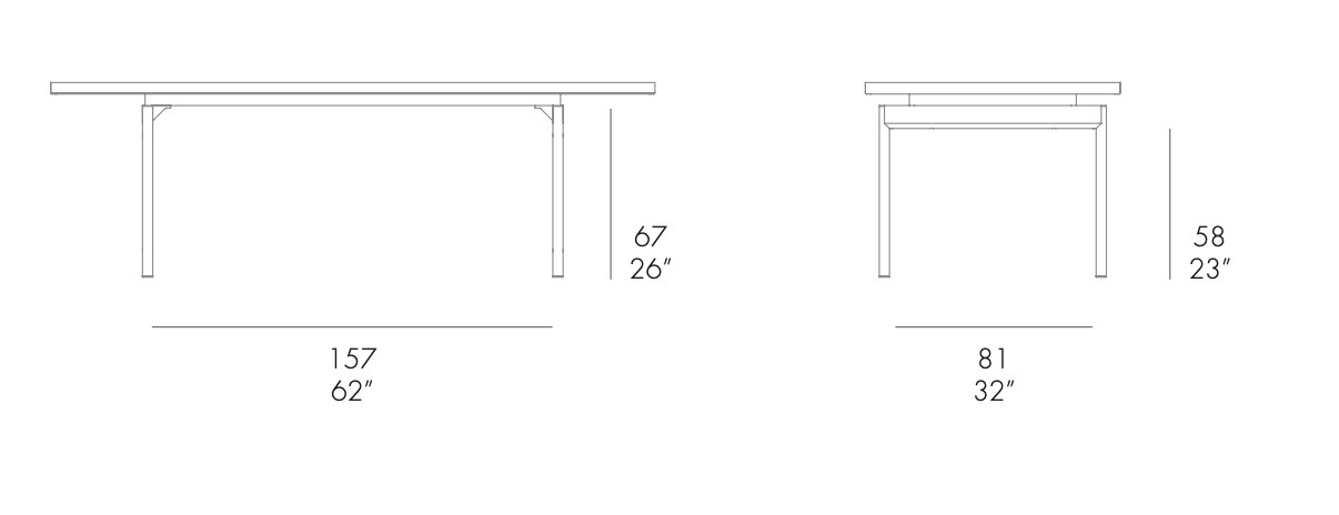 Gandia Blasco I Onde Esstisch 237 cm, rechteckig
