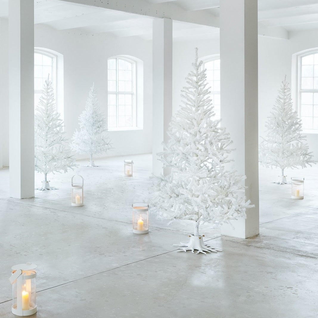 Garden Glory Christmas Tree Stand in Creme White