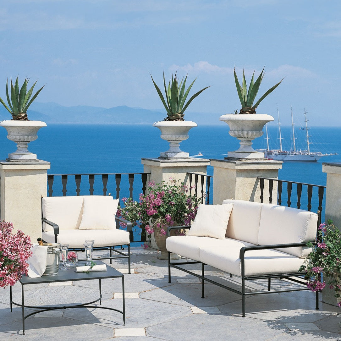 Garden Furniture Unopiu Toscana ofa cushion for seat and backrest, Latte colour