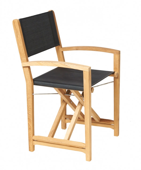 Chaise de réalisateur traditionnelle en teck Kate/chaise de réalisateur