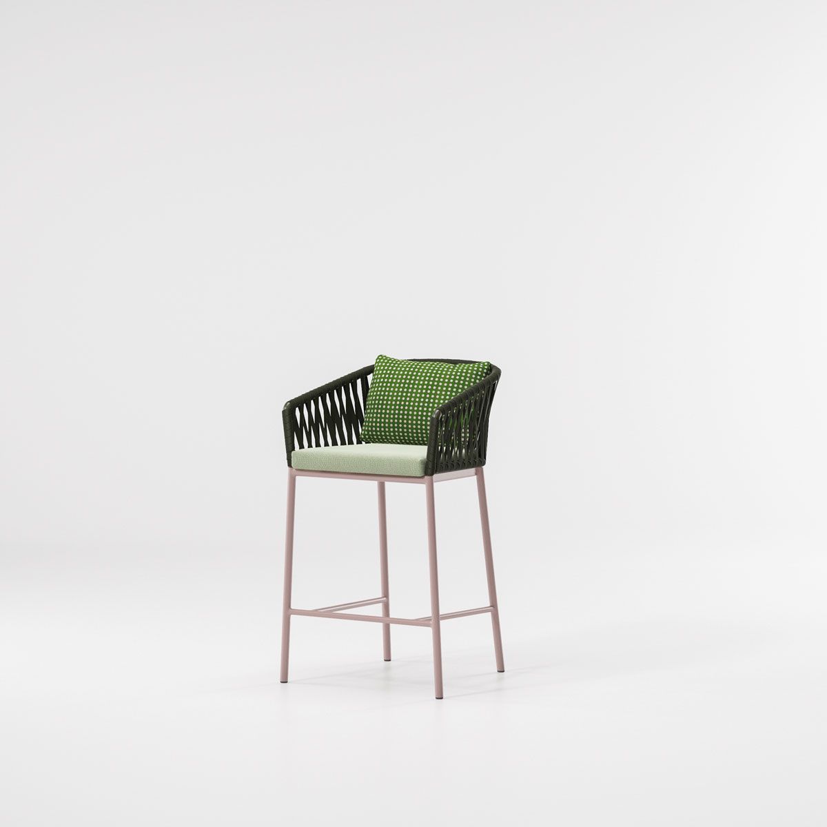 Kettal I Bitta Counter Height Bar Stool Bela Rope