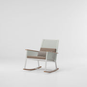 Kettal Landscape Rocking Chair Teak Armrests 