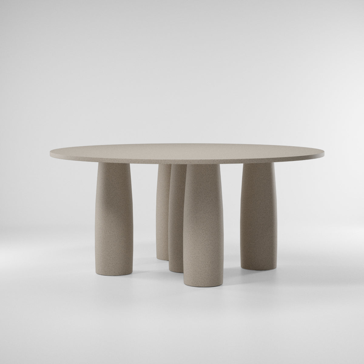 Kettal Il Colonnato table à manger pierre ø165 cm