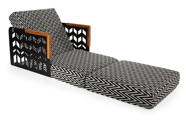 Ego Paris Lounge Kube Chevrons Teak