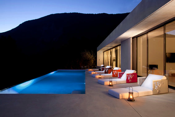 Ego Paris Lounge Kube Blumen Corian