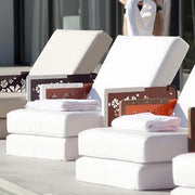 Ego Paris Lounge Kube Blumen Corian und Teak