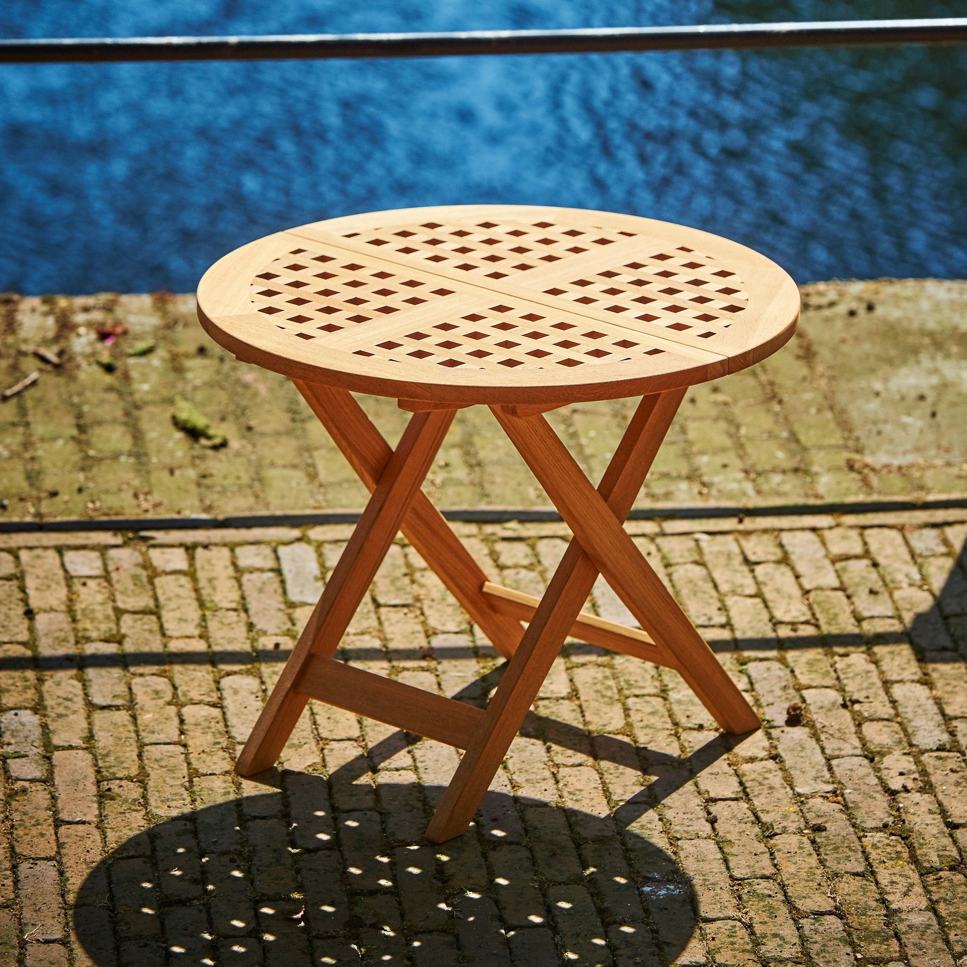 Traditional Teak I Lilly Klapptisch 62 cm, rund