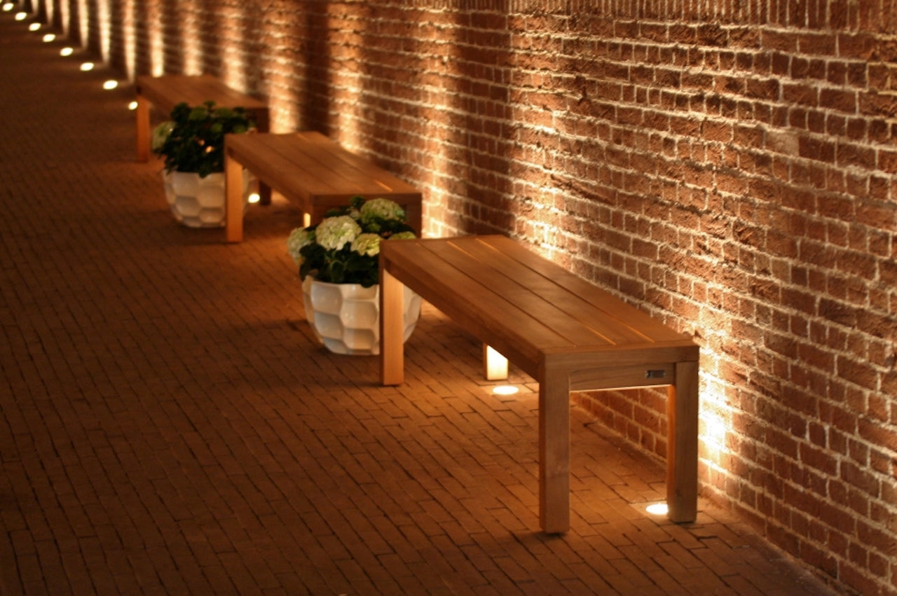 Traditional Teak I Maxima Gartenbank ohne Rückenlehne 100 cm