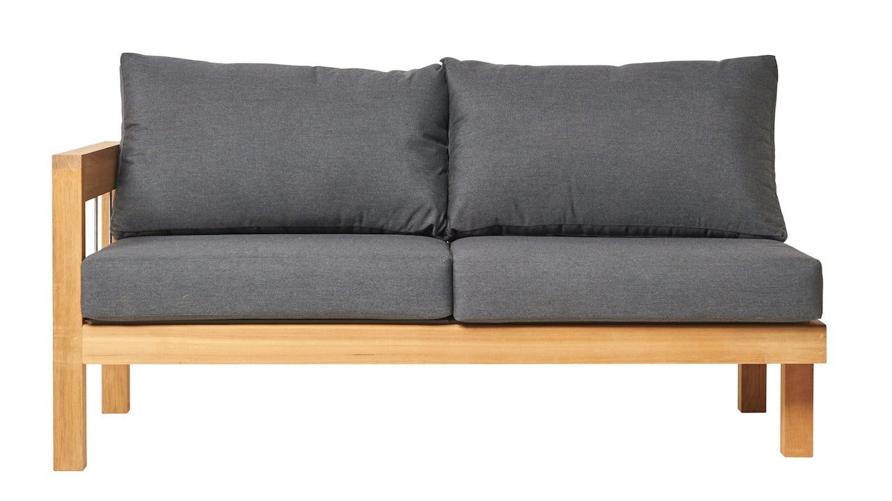 Traditional Teak I Maxima Lounge 2-Sitzer mit Armlehne rechts