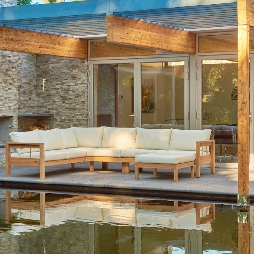 Traditional Teak I Maxima Lounge 3-Sitzer Sofa 239 cm