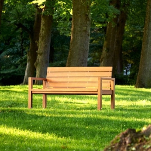 Traditional teak Maxima garden bench