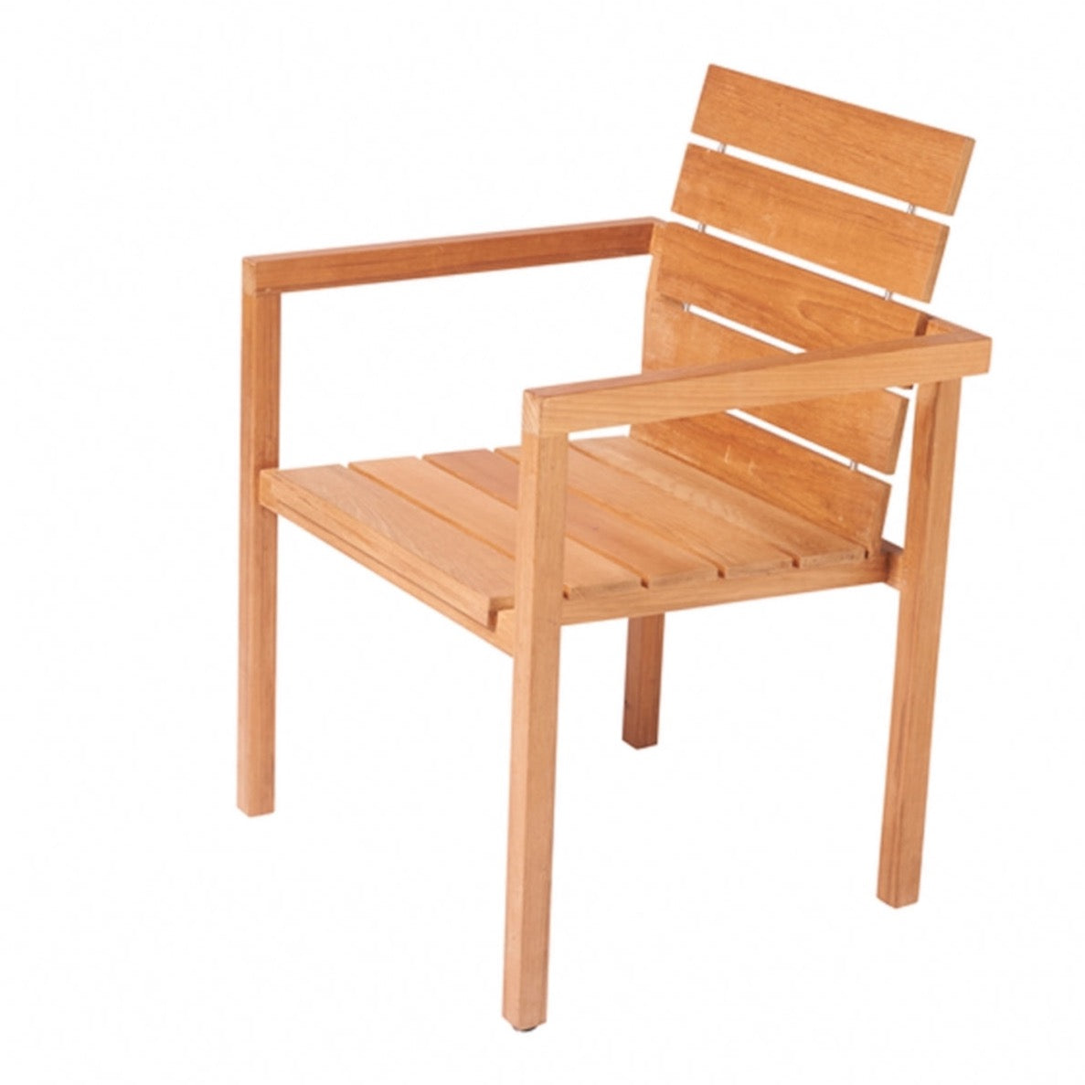 Traditional teak Maxima stacking chair