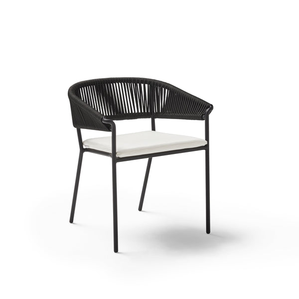 Point Weave chair with armrests