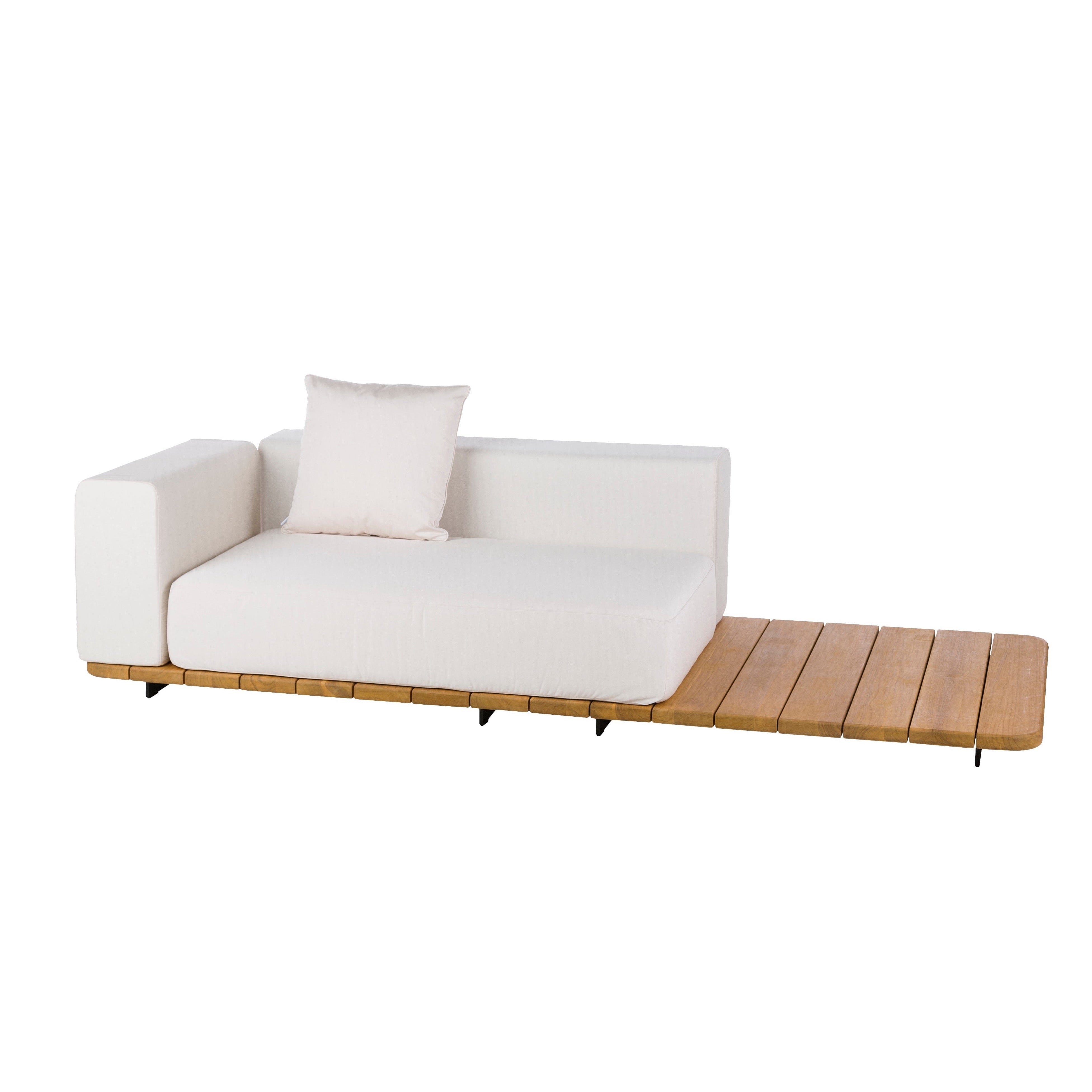 Point I Pal Zweisitzer Ecksofa rechts mit großer Ablage links