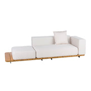 Point I Pal Zweisitzer Ecksofa links mit Hocker und Ablage rechts