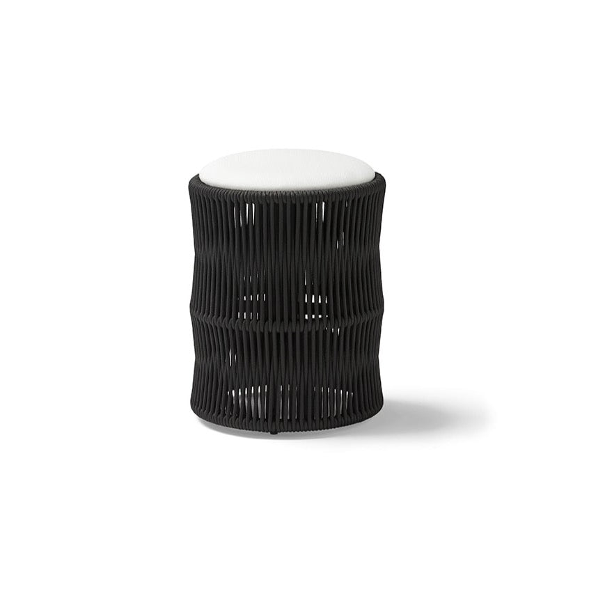 Point Weave high round stool
