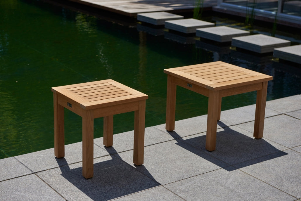 Traditional Teak I Sisi Beistelltisch 40 cm, quadratisch