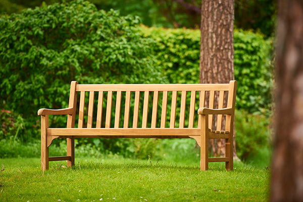 Traditional teak Sarah garden bench 155 cm