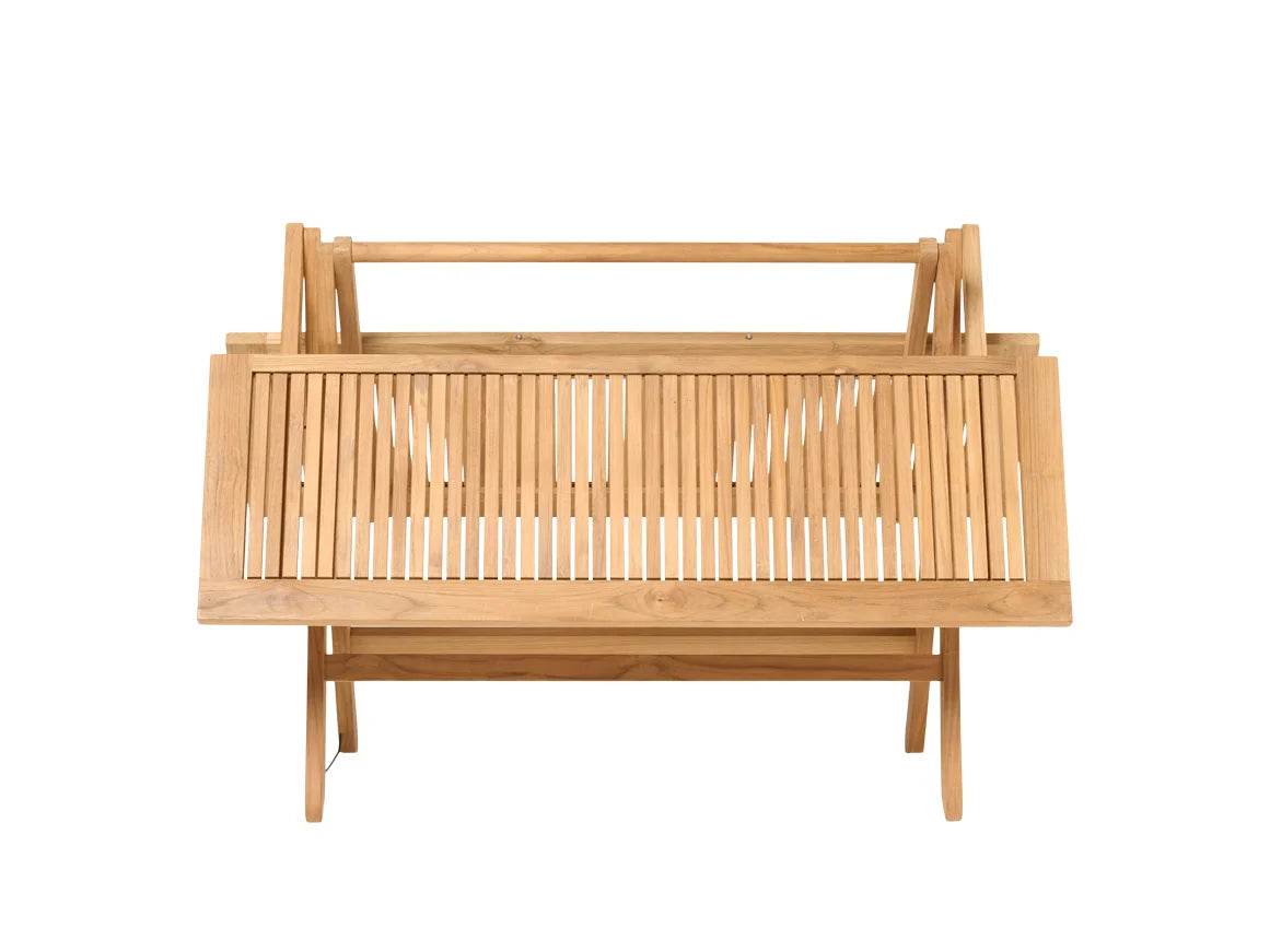 Traditional Teak I Sofia Esstisch klappbar, 120 cm, rechteckig