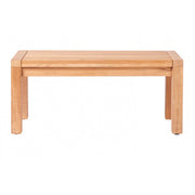 Traditional Teak Maxima Gartenbank ohne Rückenlehne 100 cm – Bild 2