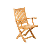 Traditional Teak I Victoria klappbarer Armlehnenstuhl