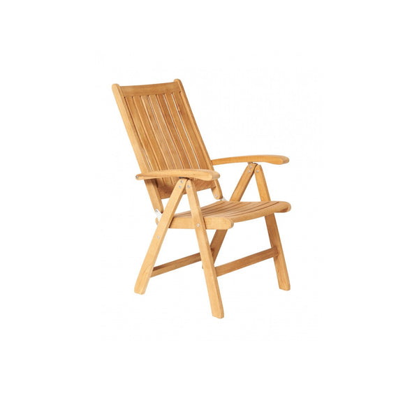 Traditional teak Victoria high-back chair