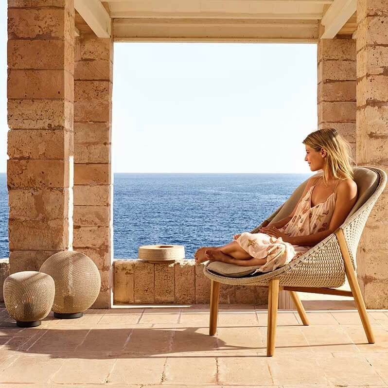 Tribù ELIO Lounge-Sessel mit hoher Rückenlehne