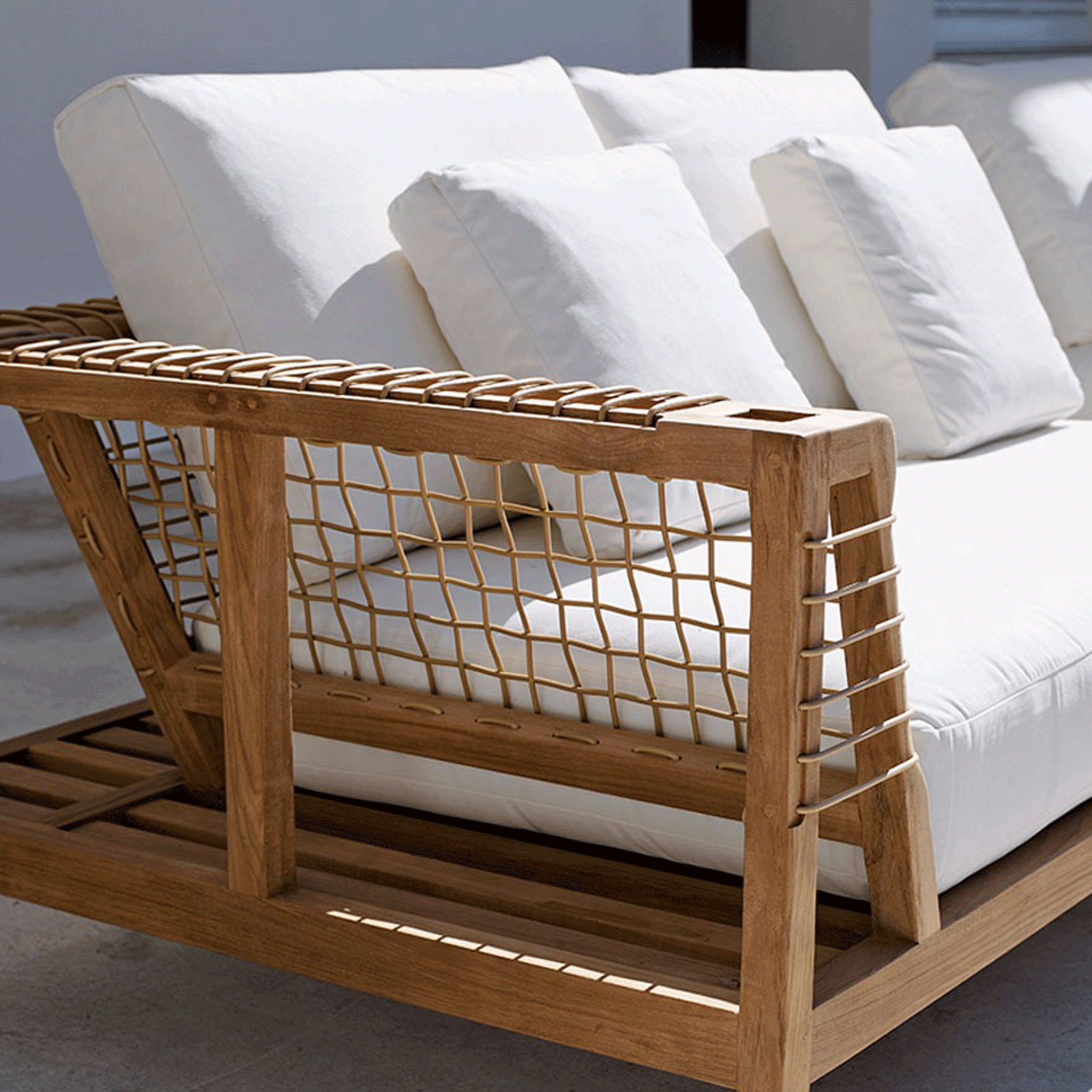 Unopiu I Synthesis Sofa Teakholz 260 cm