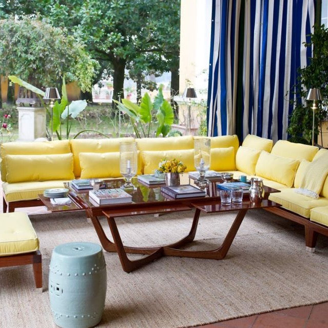 Outdoor Tisch aus Mahagoni für Terrasse und Garten Unopiù