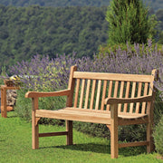 Detailansicht Teak Gartenbank Unopiù Chelsea
