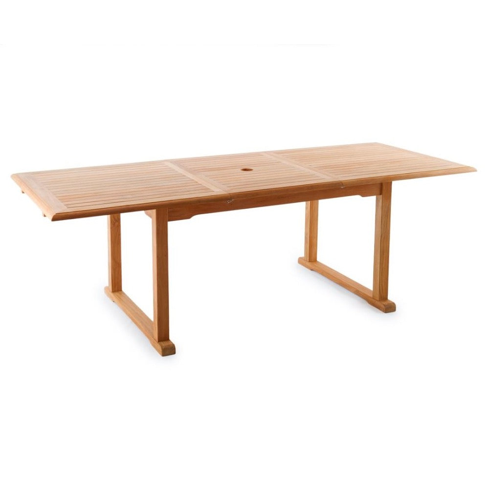 Detailansicht Teakholz Oberfläche Tisch