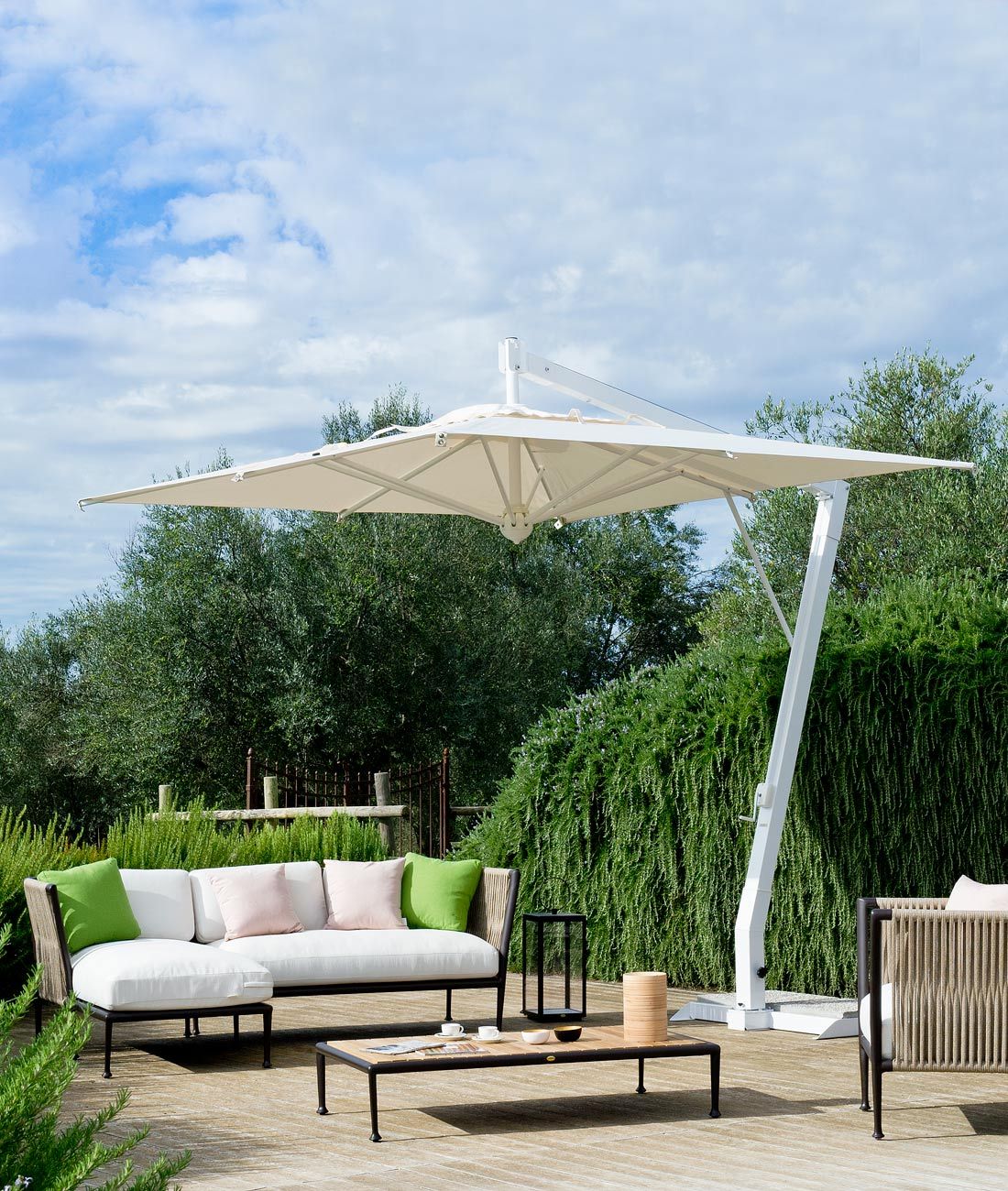 Unopiu I Salento Ampelschirm mit seitlichem Mast